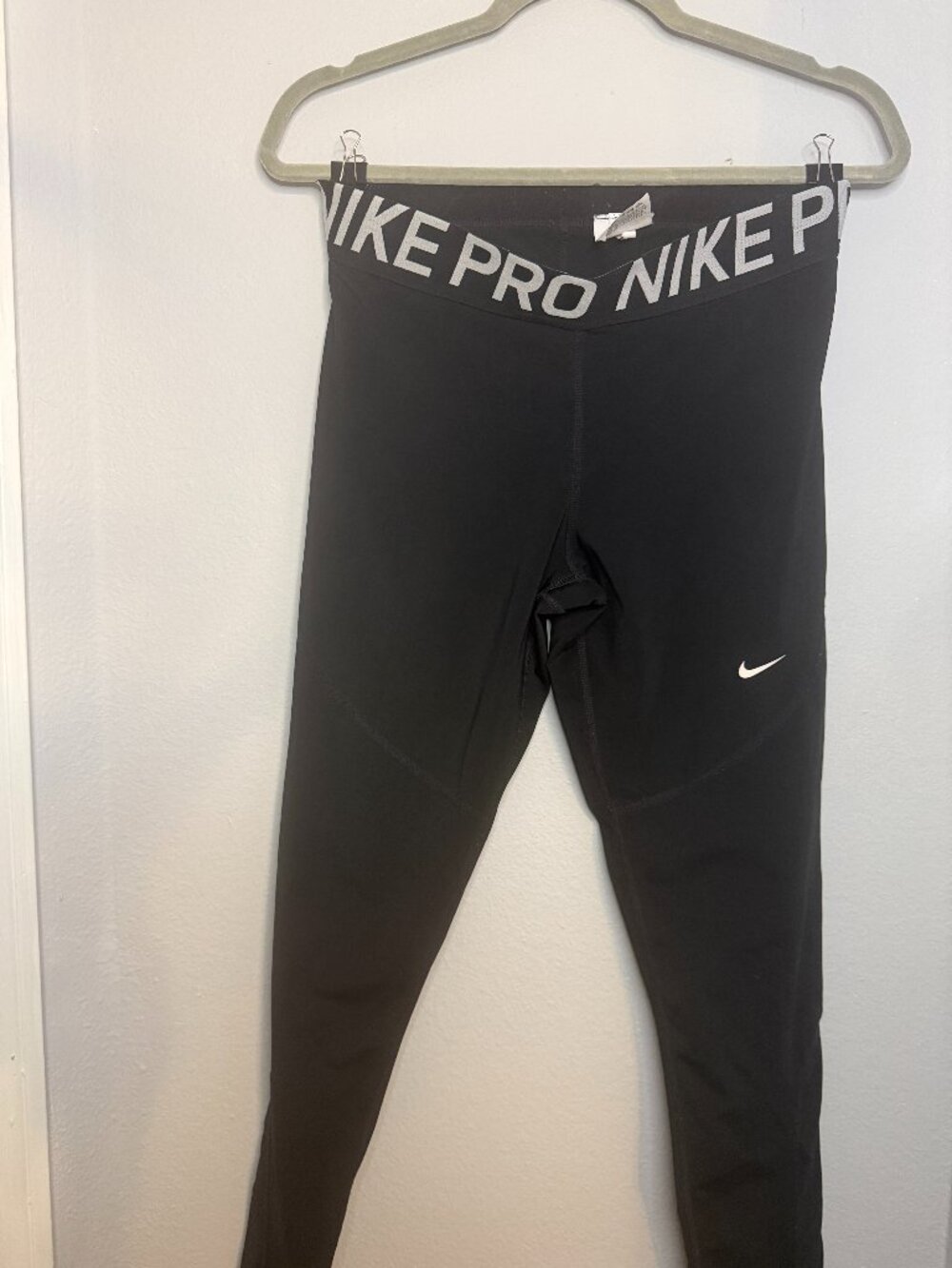 Nike Pro Dri-FIT Leggings Women XL Black Compression Athletic Pants Activewear